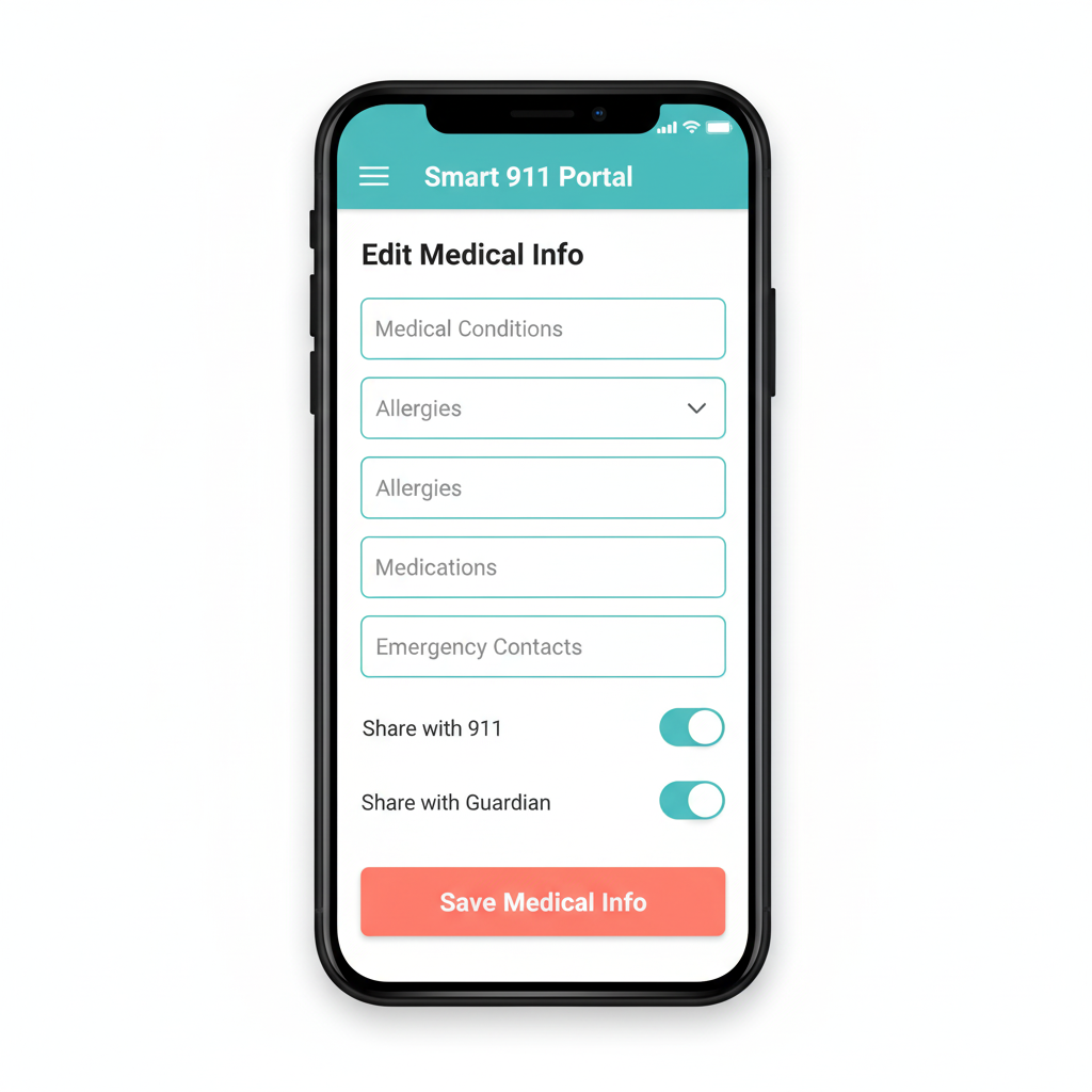 Edit Medical Info Screen Thumbnail